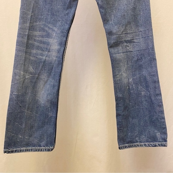 B. Tuff 28x30 Torque Mens Cowboy Bootcut Jeans (Tag 28x32) Embroidered Distress - Picture 8 of 13